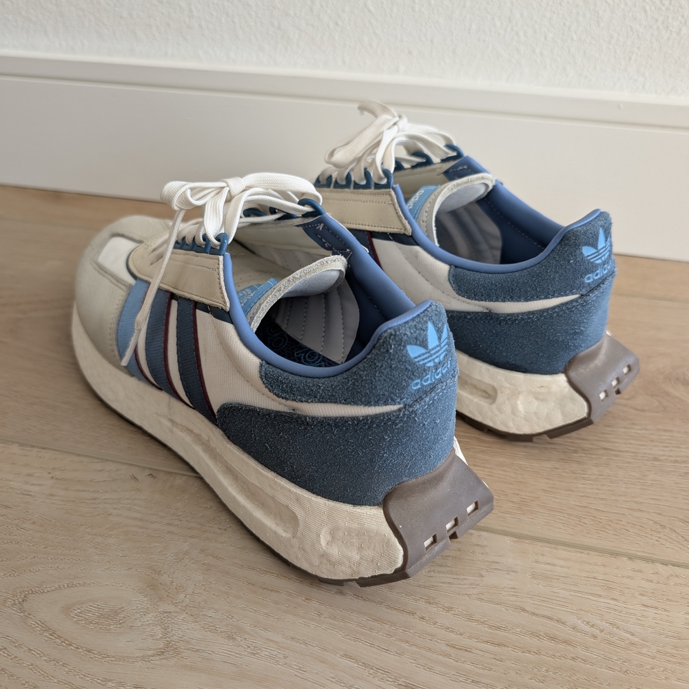 Adidas Retropy E5 Directional Shoes 'White Beige Blue' - Size 10.5